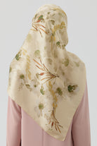 Gülistan Saten İpek Eşarp - Platin TUGBA