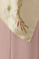 Gülistan Saten İpek Eşarp - Platin TUGBA