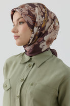 Gülistan Saten İpek Eşarp - Marsala TUGBA