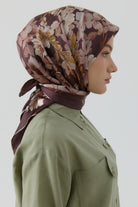 Gülistan Saten İpek Eşarp - Marsala TUGBA