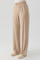 Cepli Örme Pantolon - Bej TUGBA