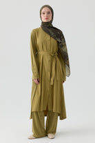 Örme Kombinli Kap - Olive TUGBA