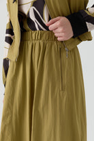 Balon Paraşüt Etek - Olive TUGBA