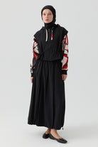 Balon Paraşüt Etek - Siyah TUGBA