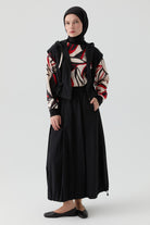 Balon Paraşüt Etek - Siyah TUGBA