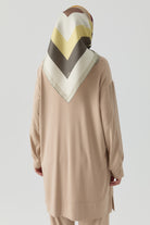 Kombin Detaylı Tunik - Bej TUGBA