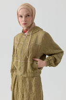 Bomber Ceketli Takım - Olive TUGBA