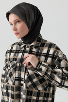 Oversize Oduncu Gömlek - Siyah TUGBA