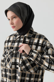 Oversize Oduncu Gömlek - Siyah TUGBA