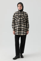 Oversize Oduncu Gömlek - Siyah TUGBA