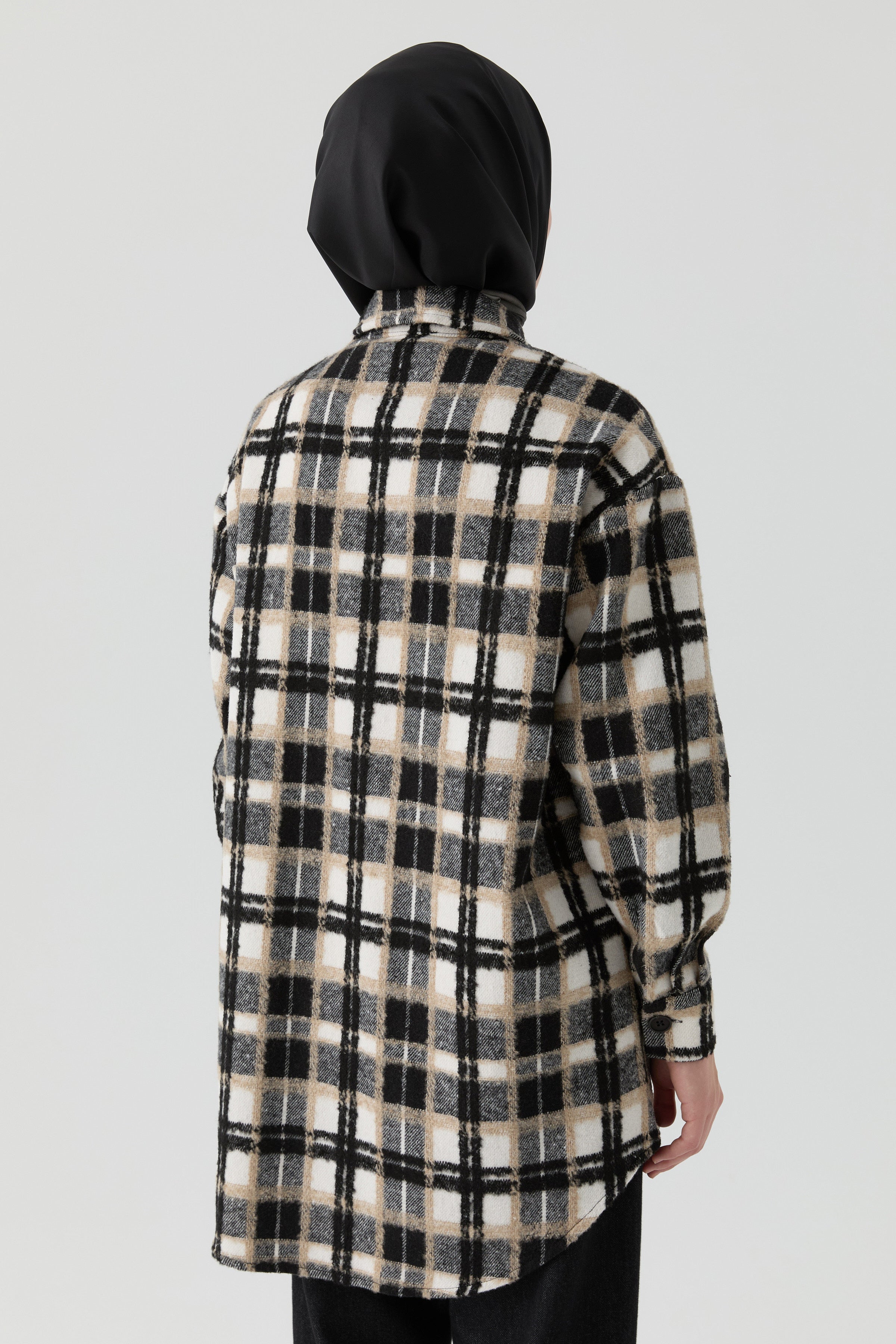 Oversize Lumberjack Shirt - Black – TUĞBA