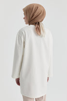 Oversize Bluz - Beyaz TUGBA
