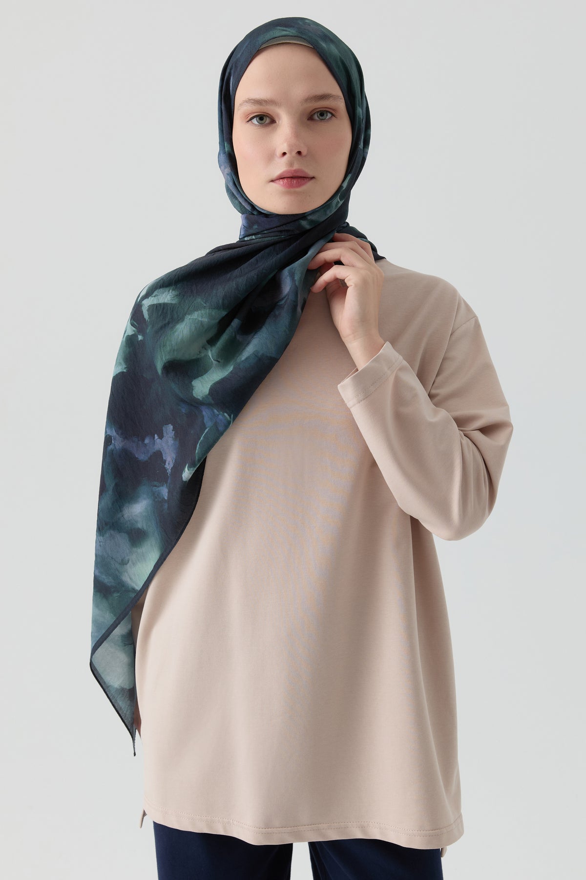 Oversize Bluz - Bej TUGBA