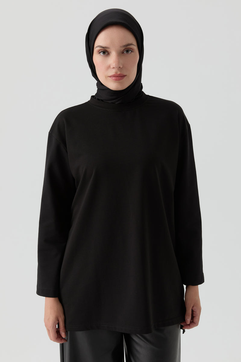 Oversize Bluz - Siyah TUGBA