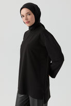 Oversize Bluz - Siyah TUGBA