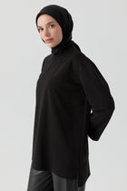 Oversize Bluz - Siyah TUGBA