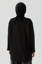 Oversize Bluz - Siyah TUGBA