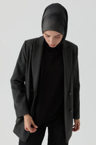 Oversize Yırtmaçlı Tişört - Siyah TUGBA