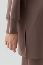 Kombinli Sweatshirt - Vizon TUGBA