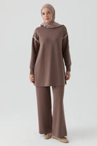 Örme Pantolon - Vizon TUGBA