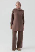 Örme Pantolon - Vizon TUGBA