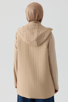 Ribana Cepli Kapitone Yelek - Bej TUGBA