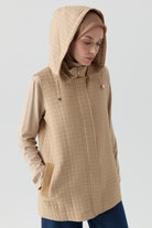 Ribana Cepli Kapitone Yelek - Bej TUGBA