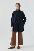 Beli Lastikli Culotte Pantolon - Fındık TUGBA