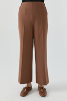 Beli Lastikli Culotte Pantolon - Fındık TUGBA