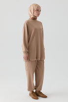 Örme Tunik Pantolon Takım - Fındık TUGBA