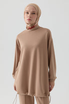 Örme Tunik Pantolon Takım - Fındık TUGBA