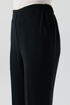 Beli Lastikli Culotte Pantolon - Siyah TUGBA