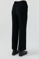 Beli Lastikli Culotte Pantolon - Siyah TUGBA