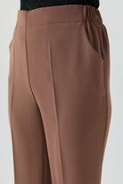 Beli Lastikli Culotte Pantolon - Fındık TUGBA