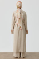 Nakışlı Kimono Takım - Bej TUGBA