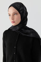 Bisiklet Yaka Triko Hırka - Siyah TUGBA