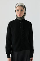 Tığ İşi Triko - Siyah TUGBA