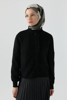 Tığ İşi Triko - Siyah TUGBA