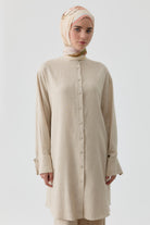 Bel Bağcıklı Tunik - Bej TUGBA