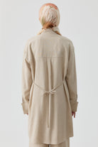 Bel Bağcıklı Tunik - Bej TUGBA