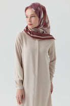 Gizli Patlı Basic Tunik - Bej TUGBA