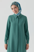 Gizli Patlı Basic Tunik - Mint TUGBA