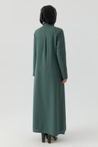 Belden Bağlamalı Ferace - Haki TUGBA