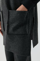 Hakim Yaka Süveter - Antrasit TUGBA