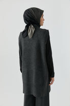 Hakim Yaka Süveter - Antrasit TUGBA