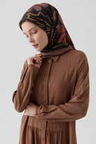 Büzgü Detaylı Tunik - Taba TUGBA