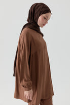 Büzgülü Tunik - Taba TUGBA