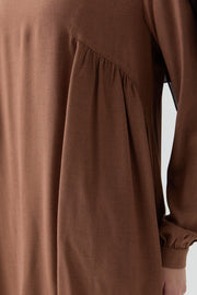 Büzgülü Tunik - Taba TUGBA