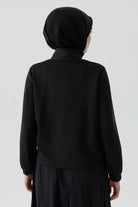 Pat Detaylı Sweat - Siyah TUGBA