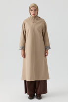 Kombin Detaylı Kap - Kum TUGBA